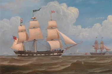 Le navire marchand anglais Malabar